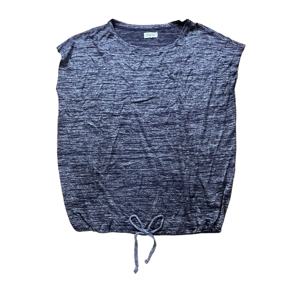 Lou & Grey Shirt Women’s Large Blue Short Sleeve Blouse